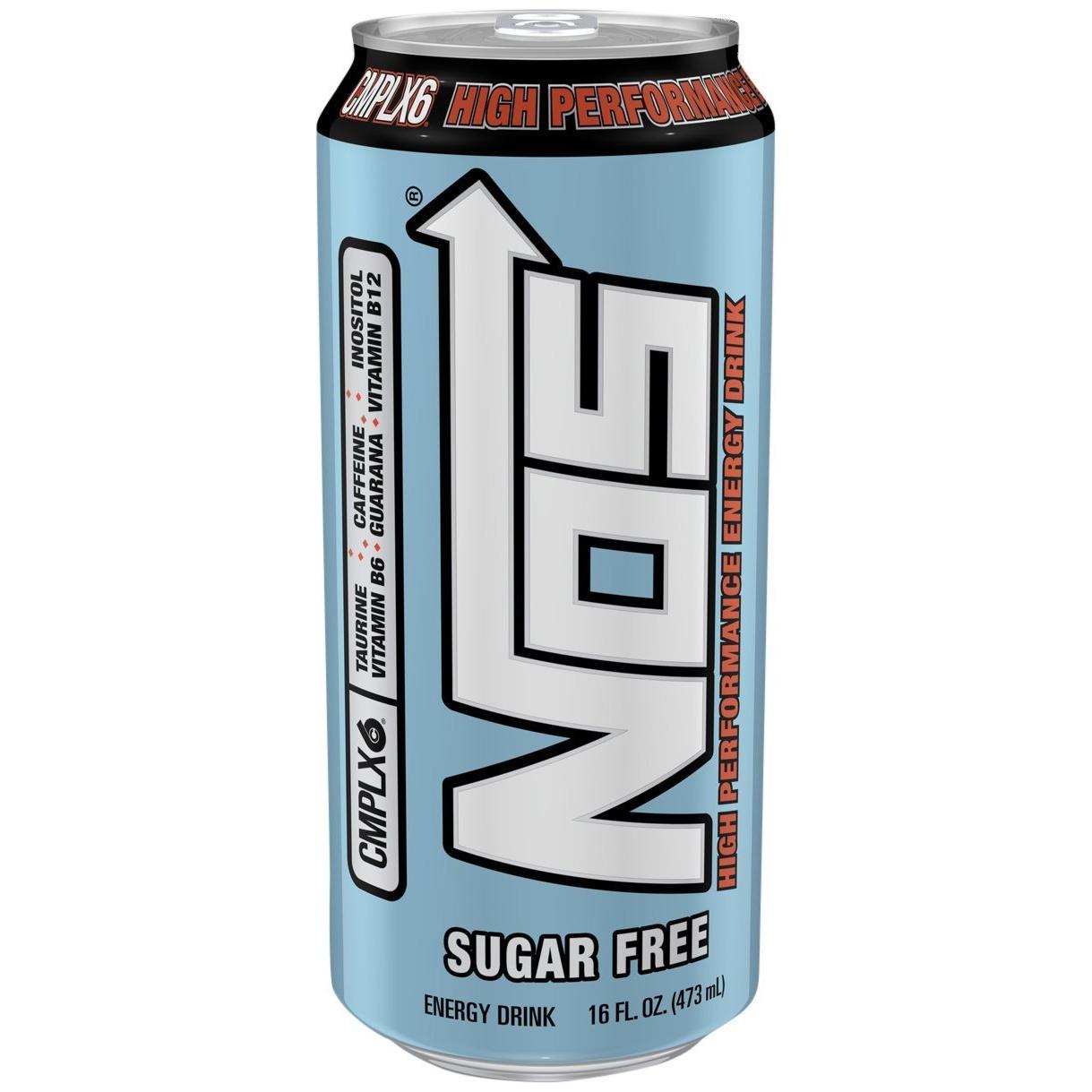 NOS Sugar-Free High Performance Energy Drink - 16fl.oz. (Pack of 16)