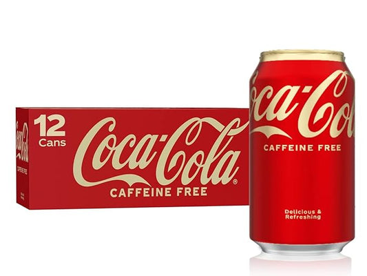 Caffeine-Free Coca-Cola Soda 12 oz Cans - 12 Pack