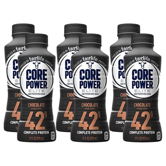 Fairlife Core Power Elite Chocolate Protein Shake 42g - 14 Fl Oz (Pack of 6)