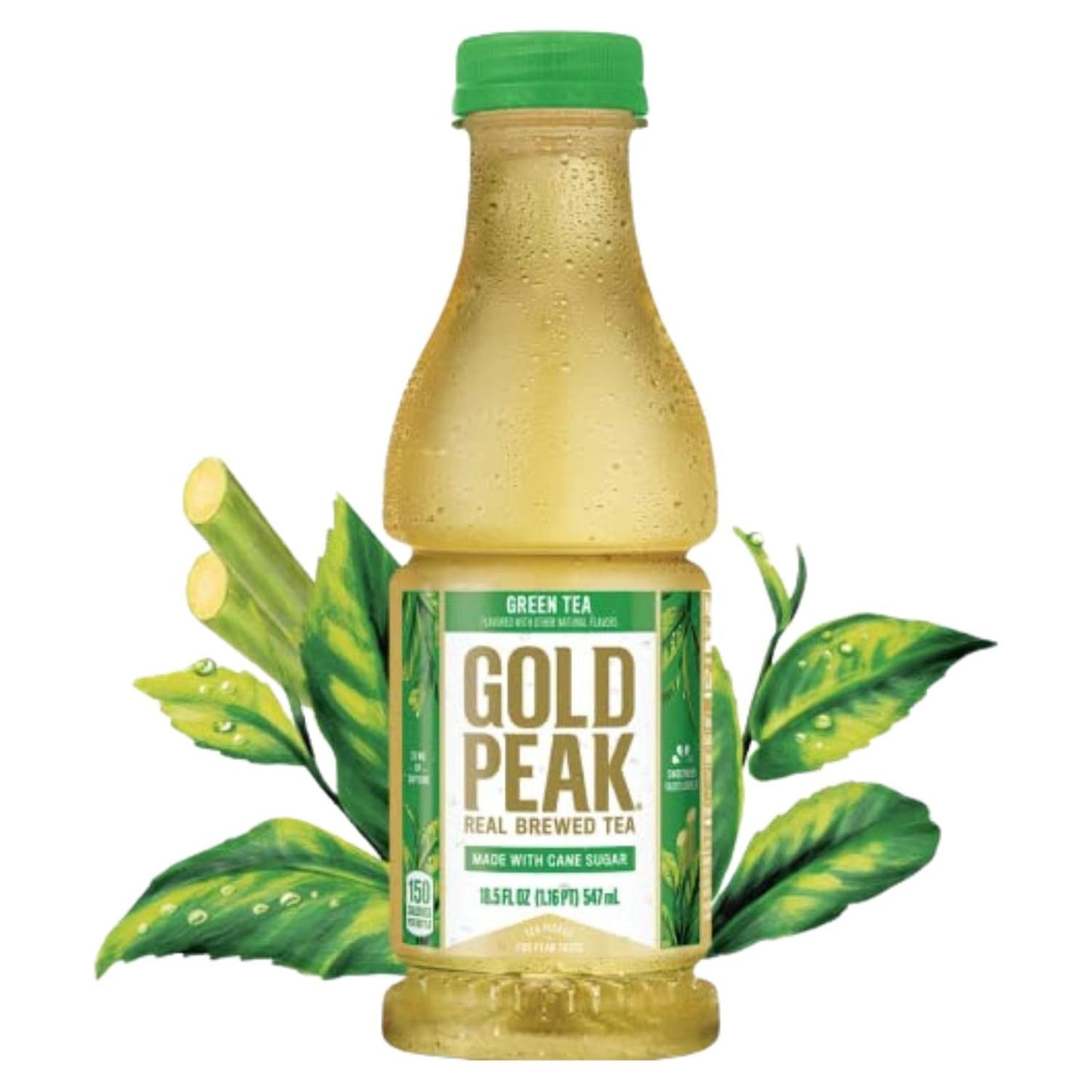 Gold Peak Tea, Sweet Green Tea,18.5 Ounce 12 Pack