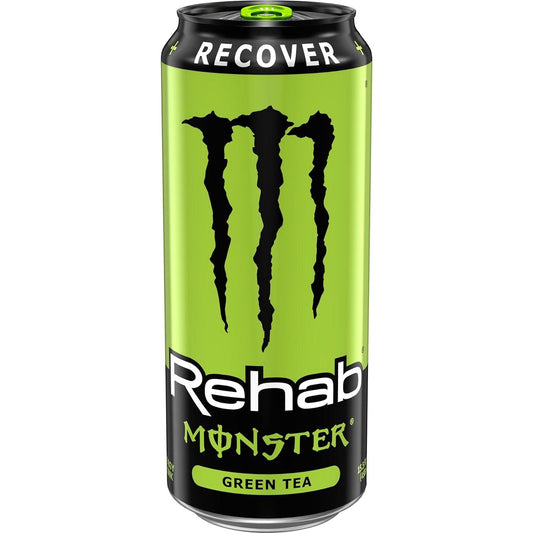 Monster Rehab Green Tea Energy Drink - 8 Pack of 16 Fl Oz Cans