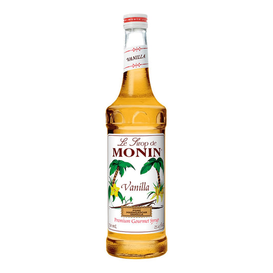 Monin - Vanilla Syrup, Versatile Flavor, Great for Coffee, Shakes, and Cocktails, Gluten-Free, Vegan, Non-GMO (750 ml)