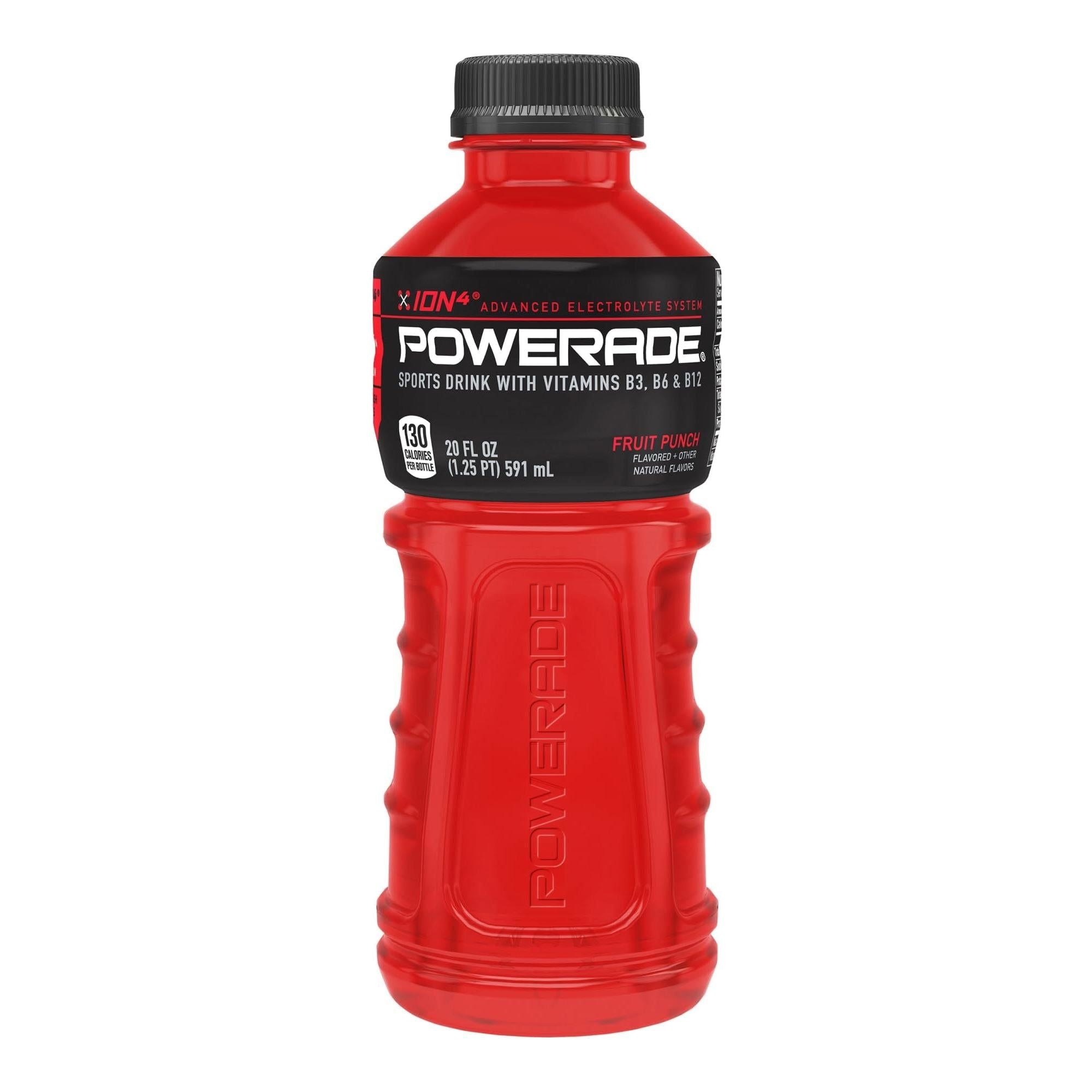 Powerade Fruit Punch Electrolyte Energy Drink, 20 Oz (24-Pack) - Powerade