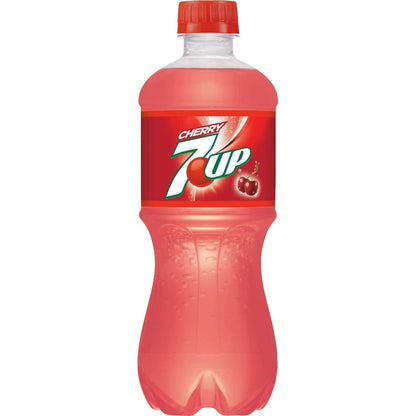 7-Up Cherry Burst 20 oz Soda Bottles - 10 Pack