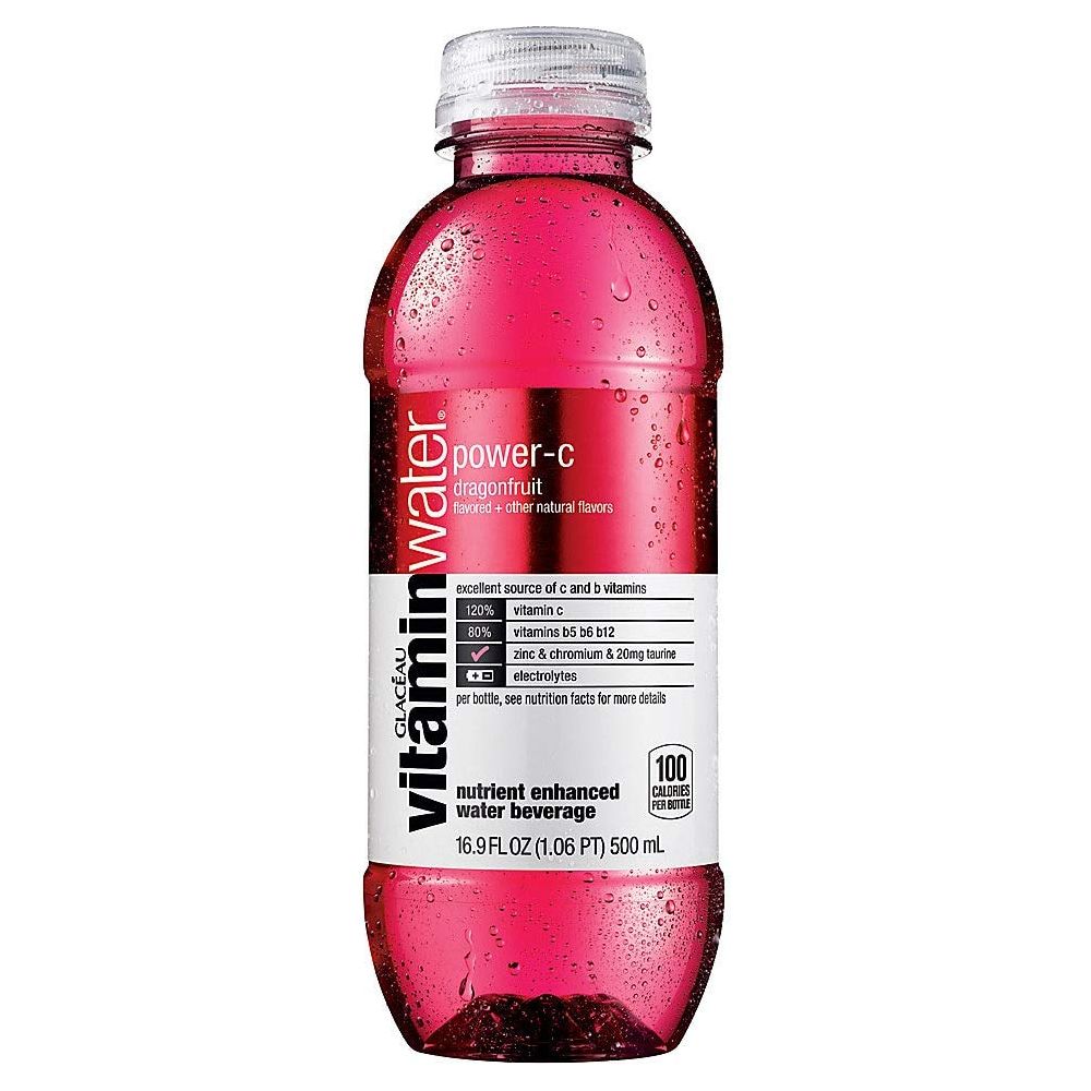 Power-C Vitaminwater Bottles, 16.9 Ounce, 24-Pack