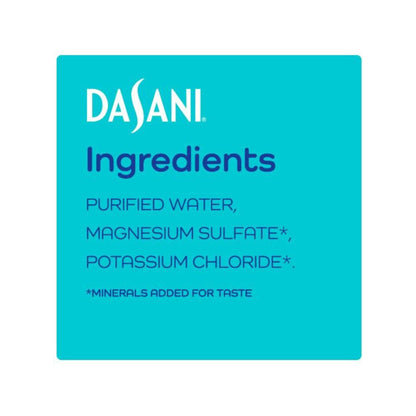 Dasani Purified Water 12 Fl. Oz. - Value Pack of 8 Bottles