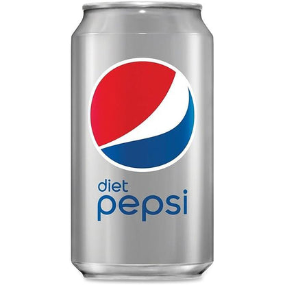 Diet Pepsi Zero Sugar Soda, 12 oz Cans - 24 Pack