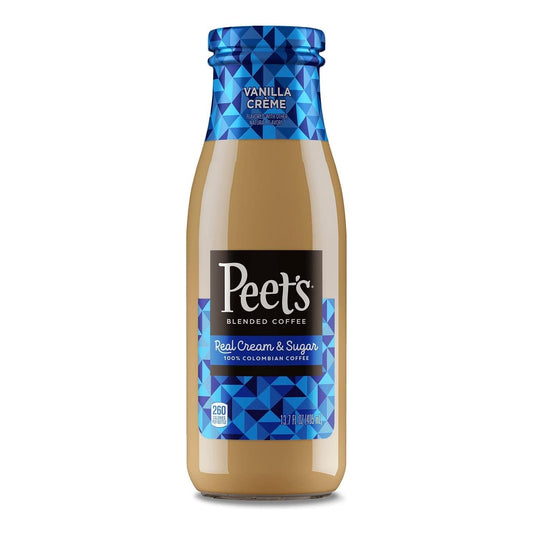 Peet's Vanilla Cream, Blended Iced Coffee, 13.7 fl oz