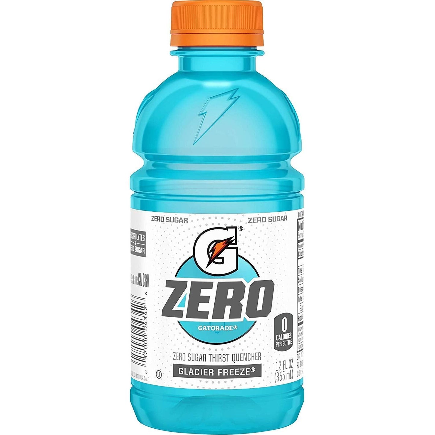 Gatorade Zero Sugar Thirst Quencher, Glacier Freeze, 12 Ounce (Pack of 24)