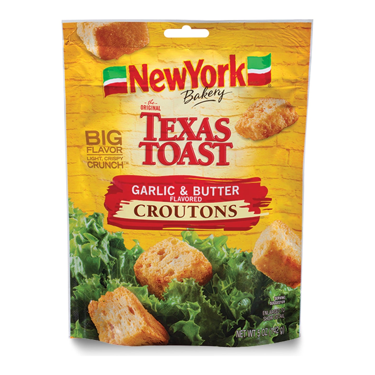 Garlic & Butter Texas Toast Croutons by New York Bakery, 5 oz. Bag