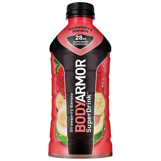 BODYARMOR SuperDrink Strawberry Banana Electrolyte Beverage, 28 fl oz Bottle