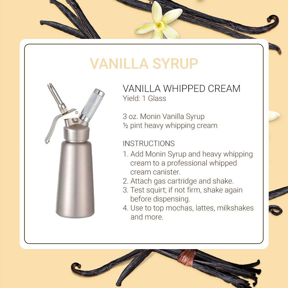 Monin - Vanilla Syrup, Versatile Flavor, Great for Coffee, Shakes, and Cocktails, Gluten-Free, Vegan, Non-GMO (750 ml)