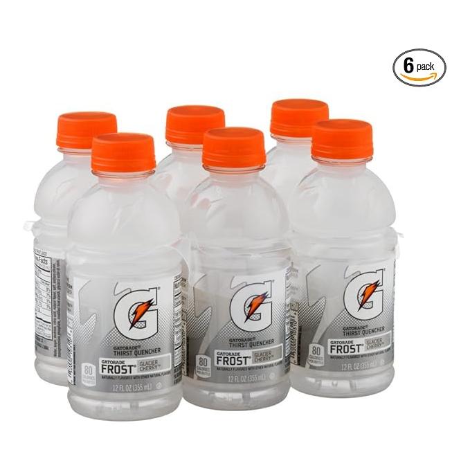 Gatorade G Series Thirst Quencher Frost Glacier Cherry 12oz Bottles - Pack of 6 - Gatorade