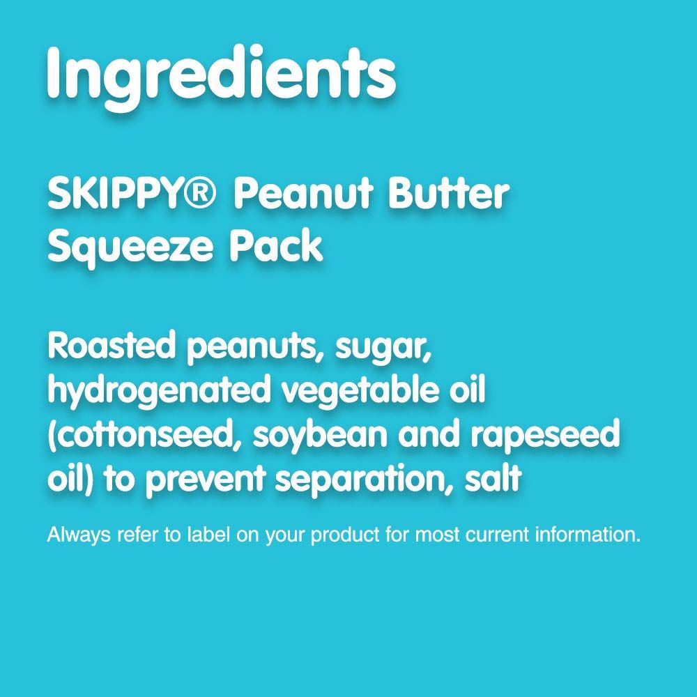 SKIPPY Portable Creamy Peanut Butter Pouch, 7g Protein, Convenient Snack Option