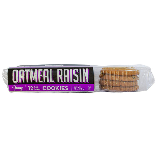 Franz Soft Baked Oatmeal Raisin Cookies, 10 oz, 12 Pack