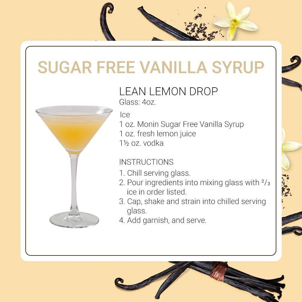 Monin Ofree Sugar Free Vanilla Syrup 750Ml