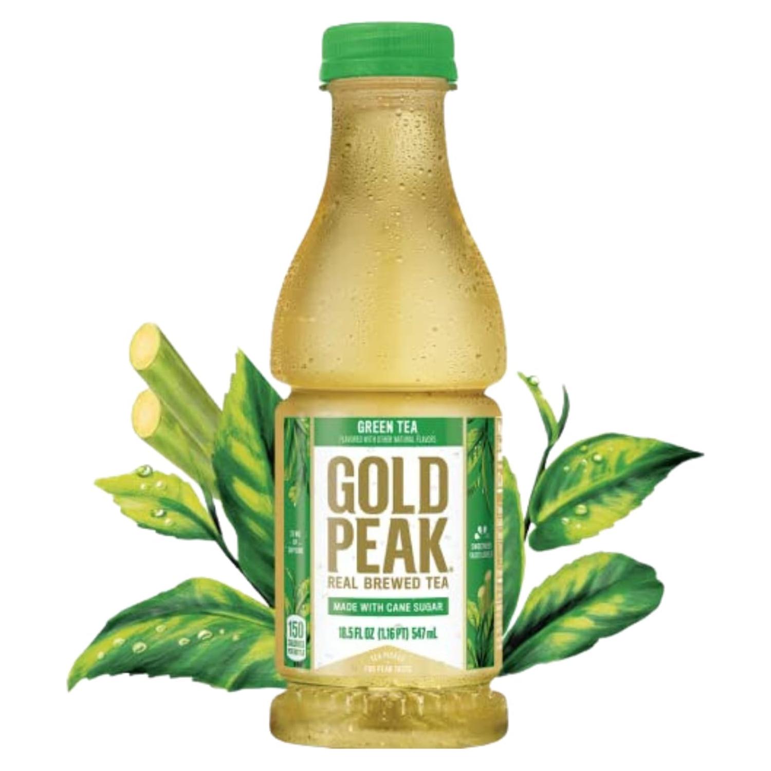 Gold Peak Green Tea Iced Bottles. 18.5, Fl Oz (Pack of 24) - Gold Peak