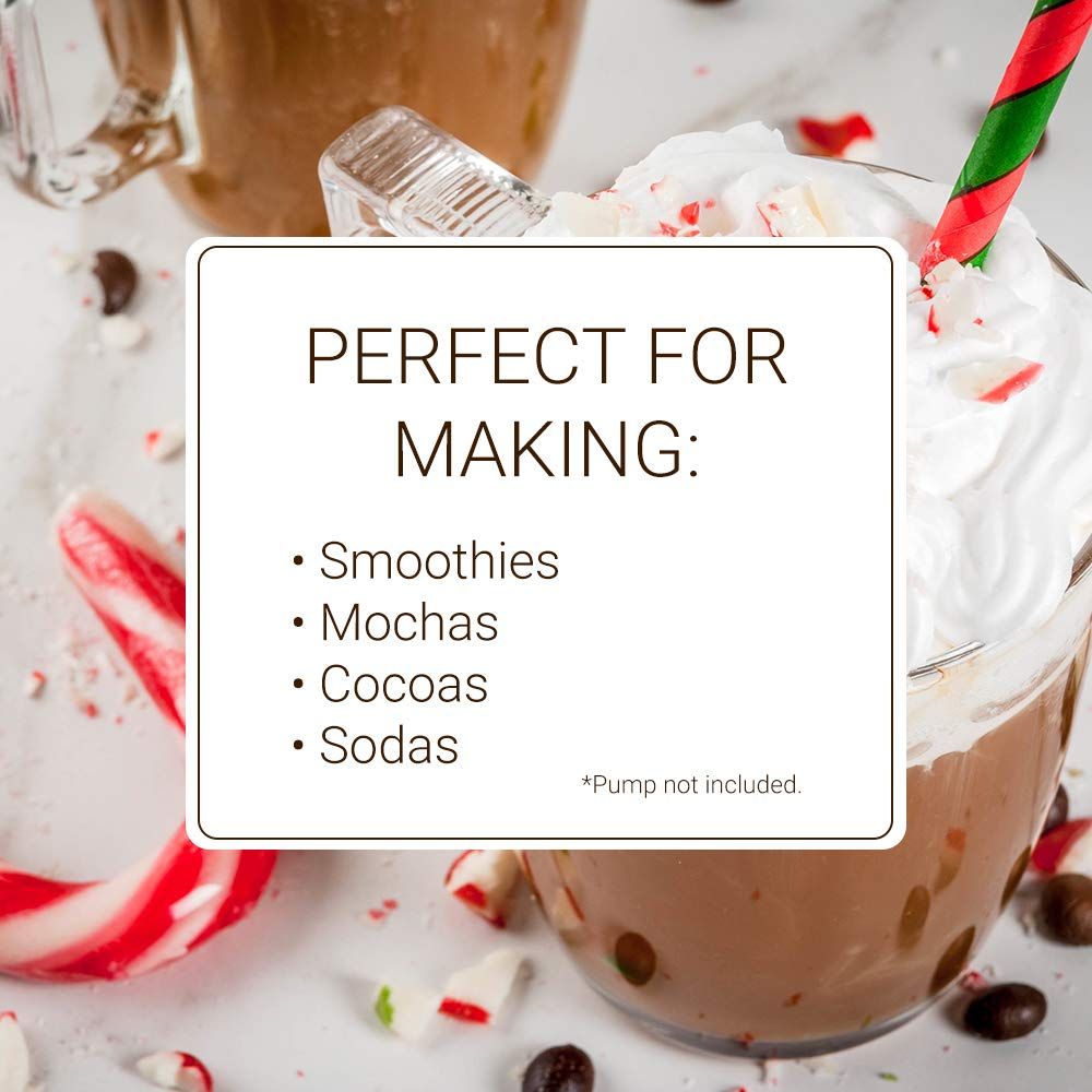 Monin - Peppermint Syrup, Cool Mint Flavored Syrup, Coffee Syrup, Natural Flavor Drink Mix, Simple Syrup for Cocoas, Mochas, Smoothies, Sodas, & More, Gluten-Free, Non-GMO, Clean Label (750 ml / 25.4)