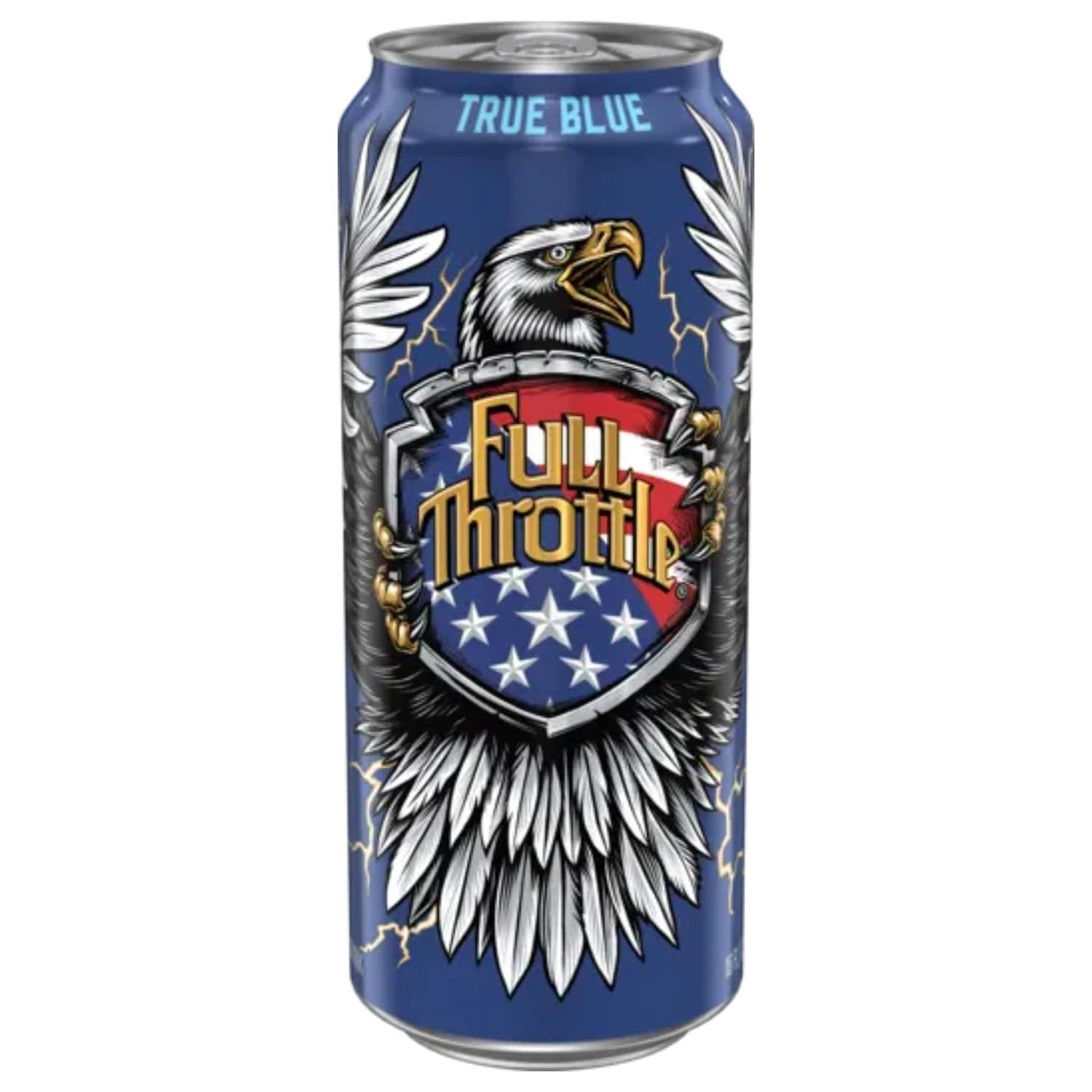 Full Throttle Energy Drink - True Blue Flavor - 16 oz Cans (4-Pack with Insulated Sleeves)