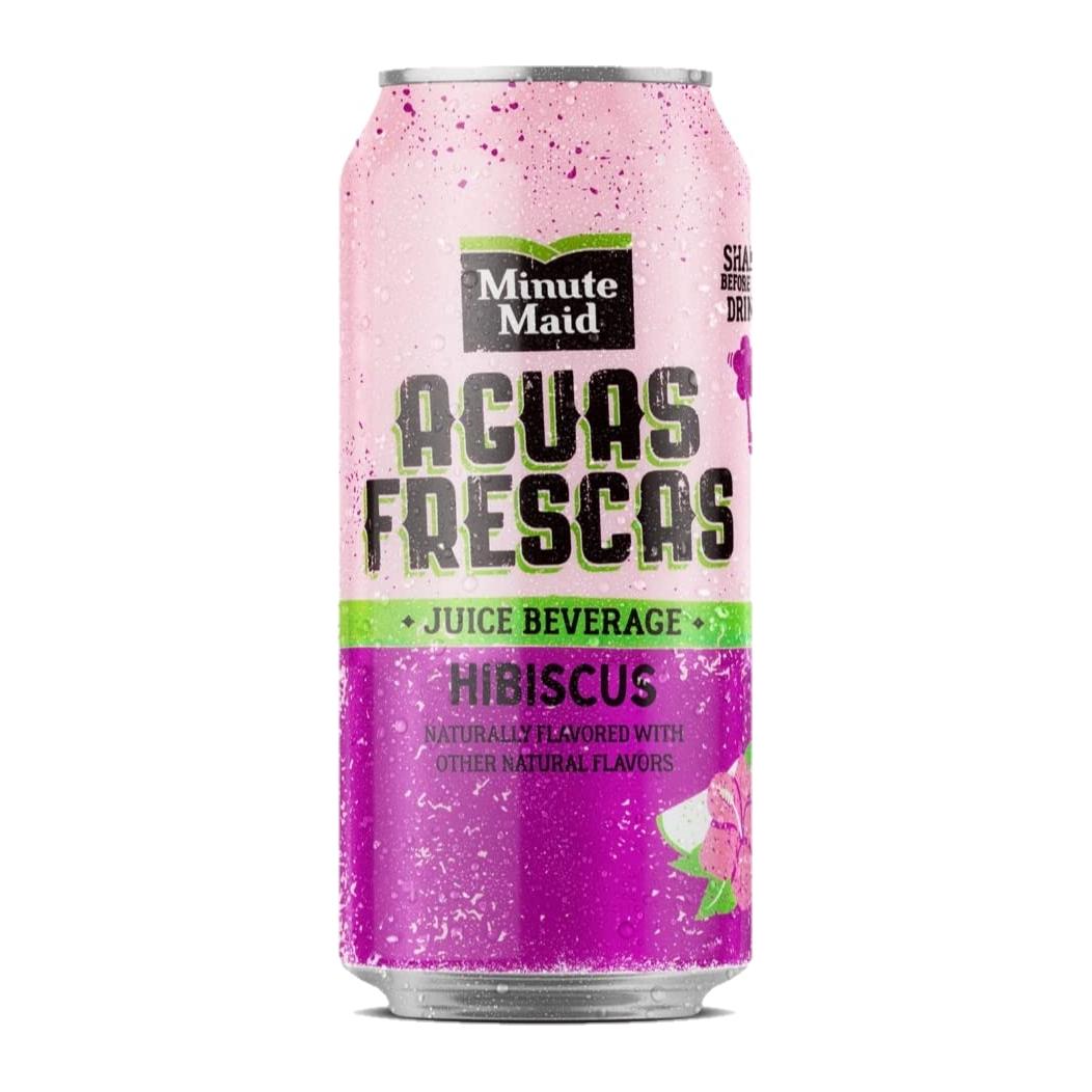 Minute Maid Hibiscus Aguas Frescas, 16 oz Cans, 12-Pack