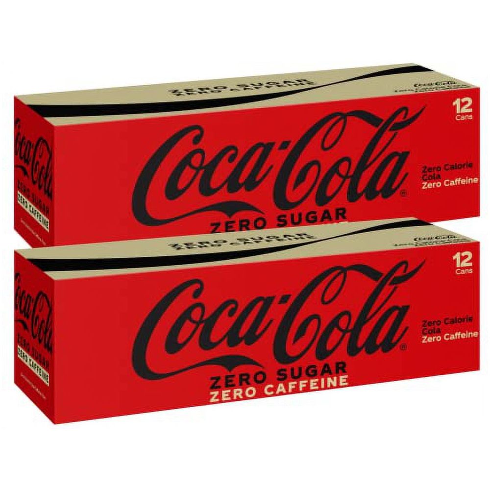 Caffeine-Free Coke Zero 24-Pack Cans - 12 Oz