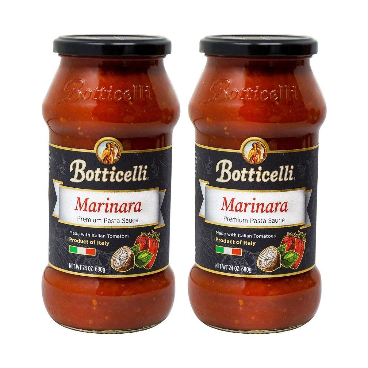 Botticelli Keto Premium Marinara Sauce - Ideal for Low Carb Pizza and Spaghetti, 2-Pack - Botticelli