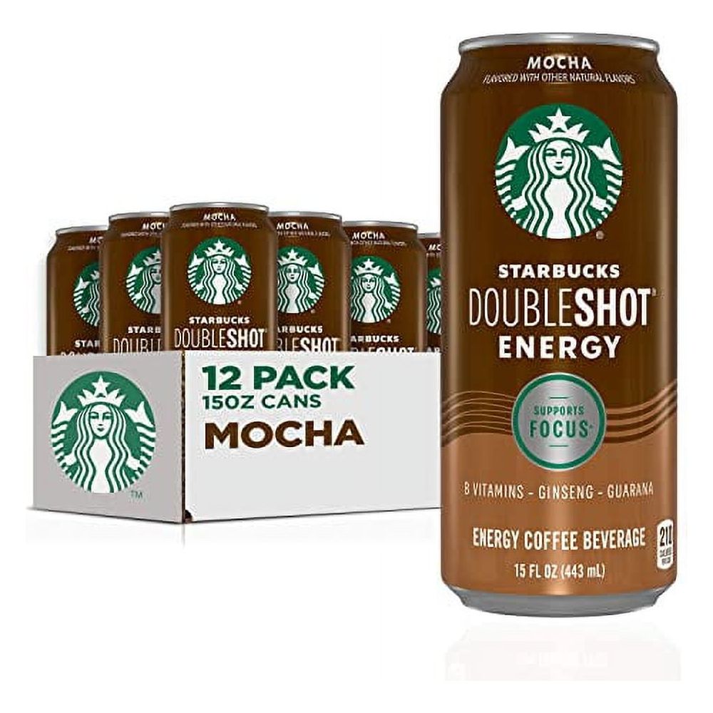 Starbucks Doubleshot Energy Espresso Coffee, Mocha, 15 oz Cans (12 Pack)