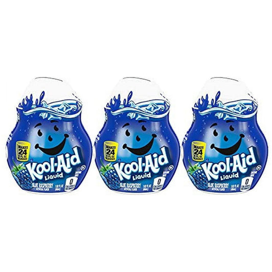 Kool-Aid Liquid Drink Mix, Blue Raspberry, 1.62 FL OZ (Pack - 3)