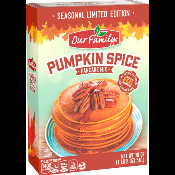 Our Family Pumpkin Pancake Mix 18oz