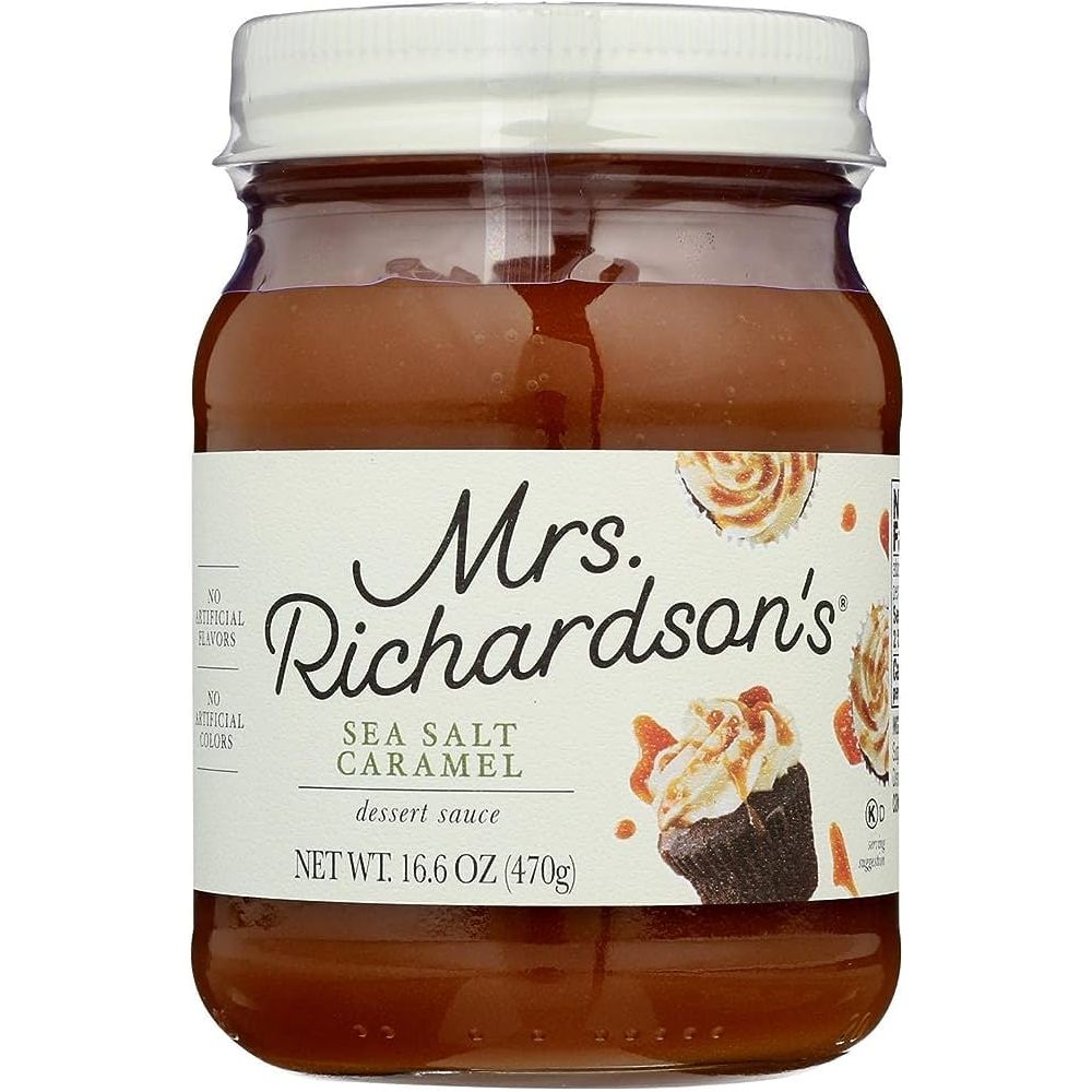 Mrs. Richardson's Sea Salt Caramel Topping - 6 Pack of 16.6 oz Bottles