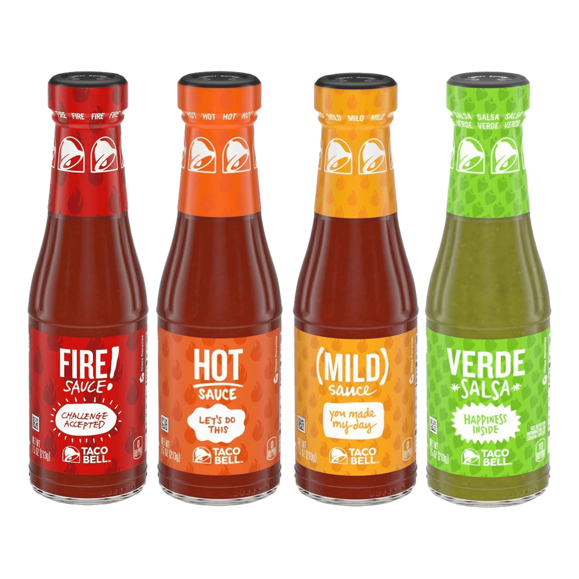 Taco Bell Sauce Variety Pack - 4 Flavors, 7.5oz Each - Taco Bell