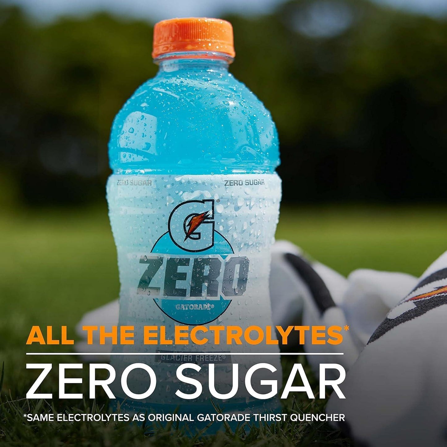 Gatorade G Zero Cool Blue, Thirst Quencher Sports Drink, 20 Fl Oz Bottles, 8 Pack