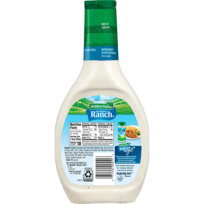 Hidden Valley Classic Ranch Dressing & Topping, Gluten-Free - 16 Ounce Bottle