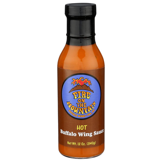 Fire On the Mountain Hot Buffalo Wing Sauce, 12 OZ