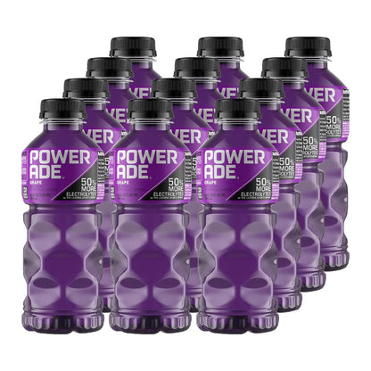 Powerade Grape Electrolyte Sports Drink, 20 Oz. (12 Count)