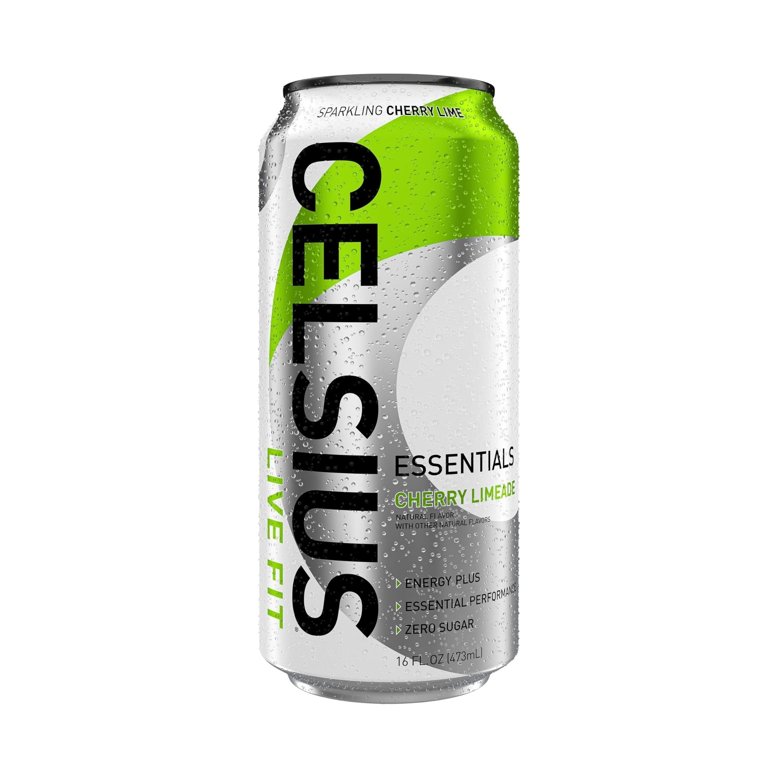 CELSIUS ESSENTIALS Sparkling Cherry Limeade Performance Energy Drink, 16 Fl Oz (Pack of 12) - Elevate Your Fitness with 270mg Caffeine - Celsius