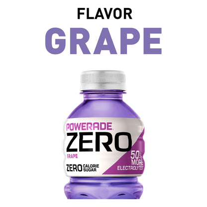 POWERADE ZERO Grape Flavor, 20 oz Bottles - 8 Pack