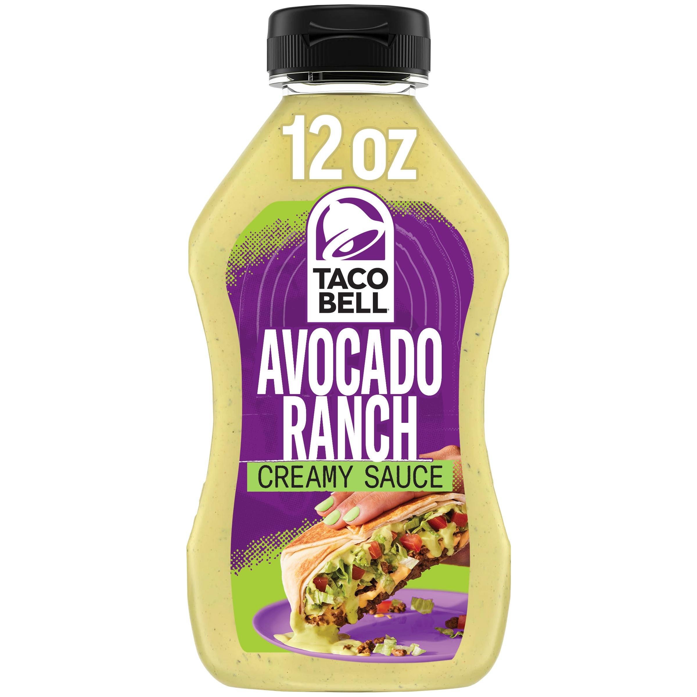 Taco Bell Creamy Avocado Ranch Dressing, 12 fl oz Bottle - Taco Bell