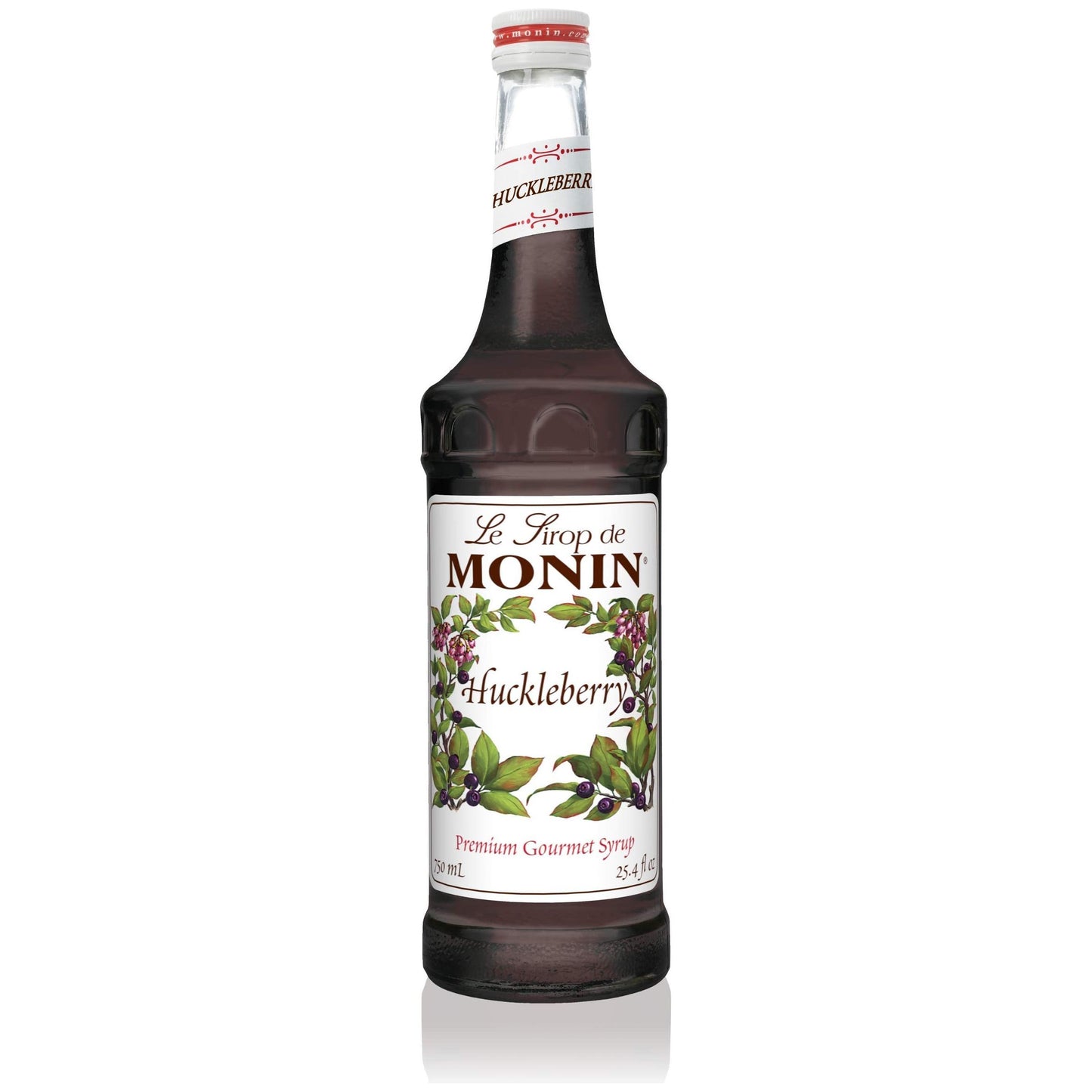 Monin - Blueberry Syrup, Mildly Sweet & Tart Blueberry Flavor, Great for Teas, Lemonades, Smoothies, & Cocktails, Gluten-Free, Non-GMO (750ml)