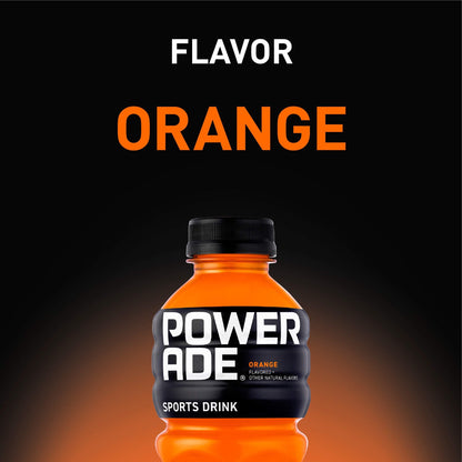 POWERADE Orange Sports Drink, 20 oz Bottles, 8 Count Pack