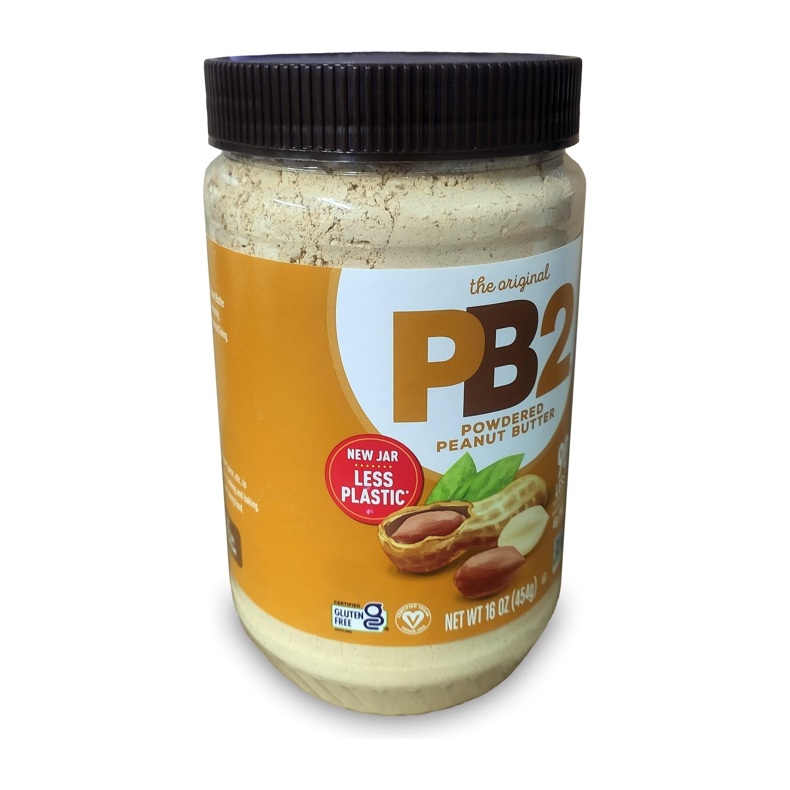 PB2 Powdered Peanut Butter - 16 oz, High Protein, Low Fat, Gluten-Free, 60 Calories Per Serving, Ideal for Keto Diets and Smoothies - PB2