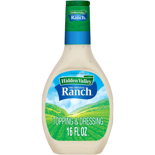 Hidden Valley Classic Ranch Dressing & Topping, Gluten-Free - 16 Ounce Bottle