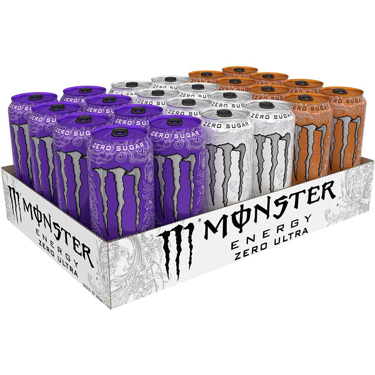 Monster Ultra POW Flavor Fiesta, 16 oz Cans - 24 Count