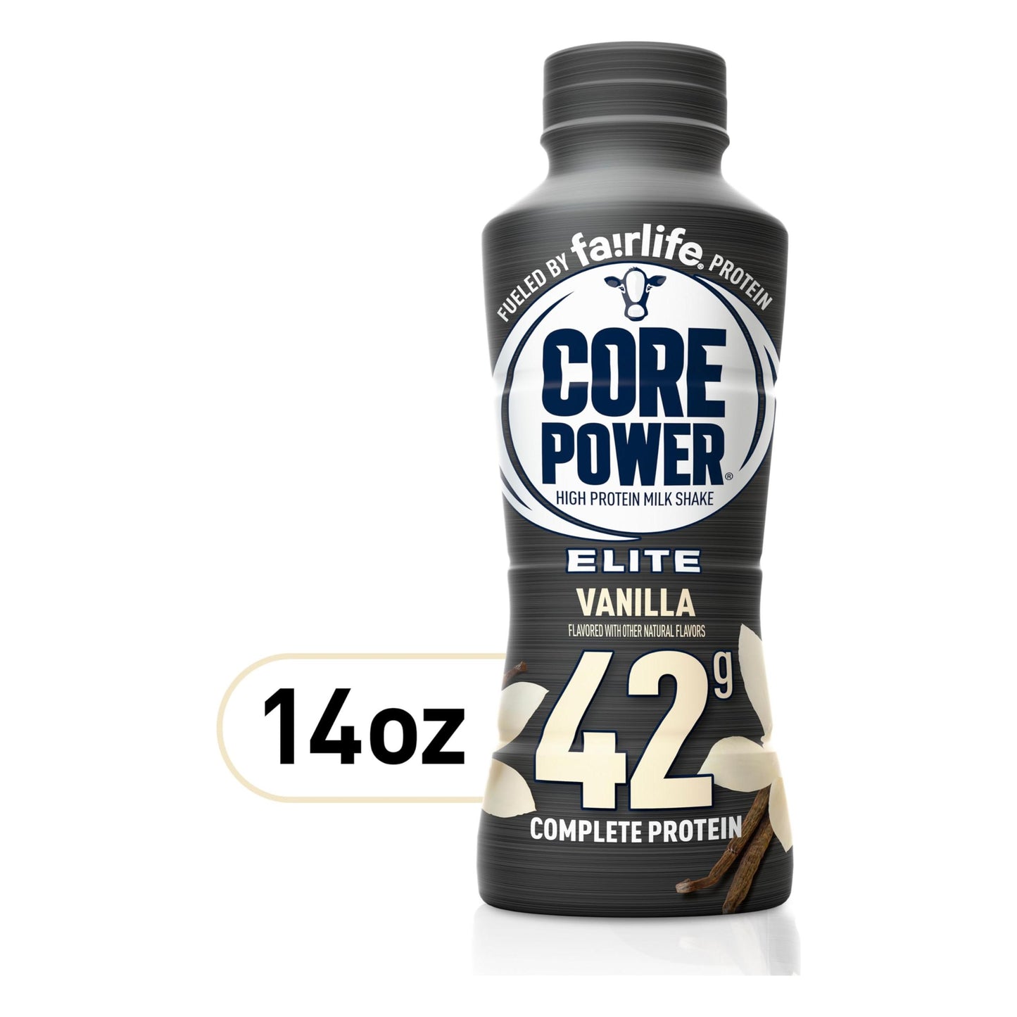 Fairlife Core Power Elite Vanilla Protein Shake - 42g Protein, 14 Fl Oz Bottles (Pack of 12)