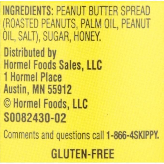 Skippy Honey Creamy Peanut Butter, 15 oz, Pack of 12 - Jif