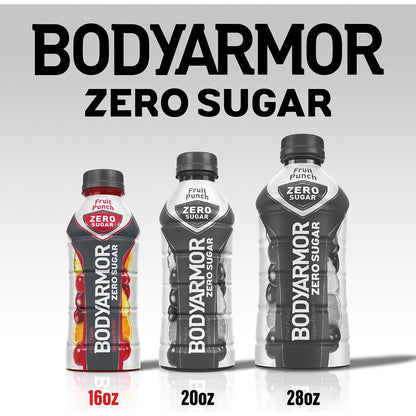 BODYARMOR ZERO Sugar Cherry Lime - Guilt-Free Hydration Sports Drink with Potassium Electrolytes, Antioxidants, and B-vitamins, 16 fl oz (12-pack)