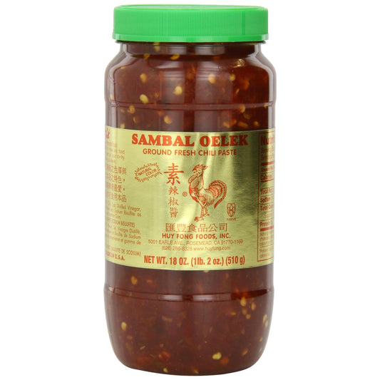 Huy Fong Foods Spicy Sambal Oelek Chili Paste, 18 oz