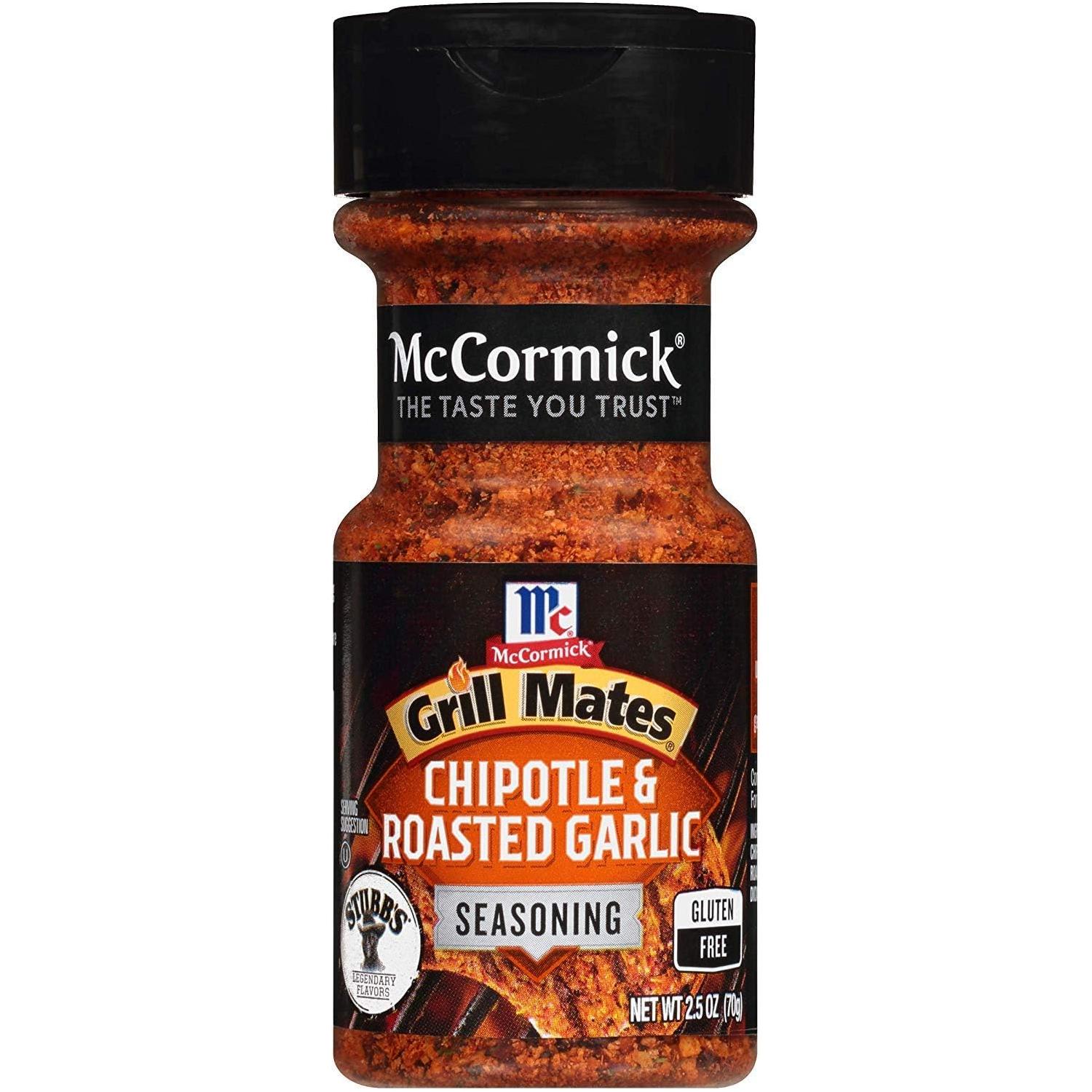 McCormick Grill Mates Smoky Chipotle & Garlic Seasoning Mix, 2.5 OZ - Pack of 6 - McCormick