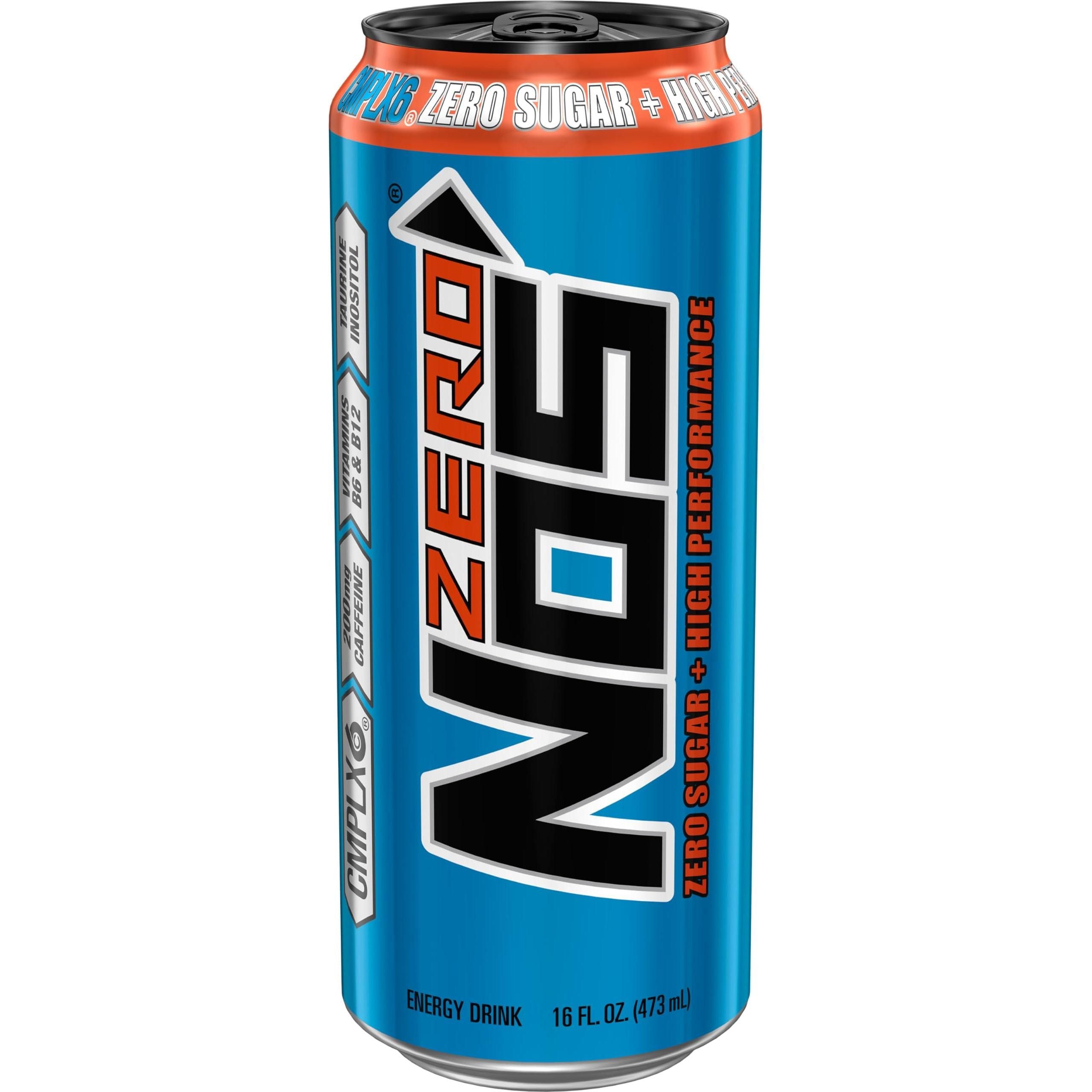 NOS Zero Sugar: Sugar-Free High Performance Energy Boost - 16 Fl oz (15 Pack) - NOS Energy Drinks