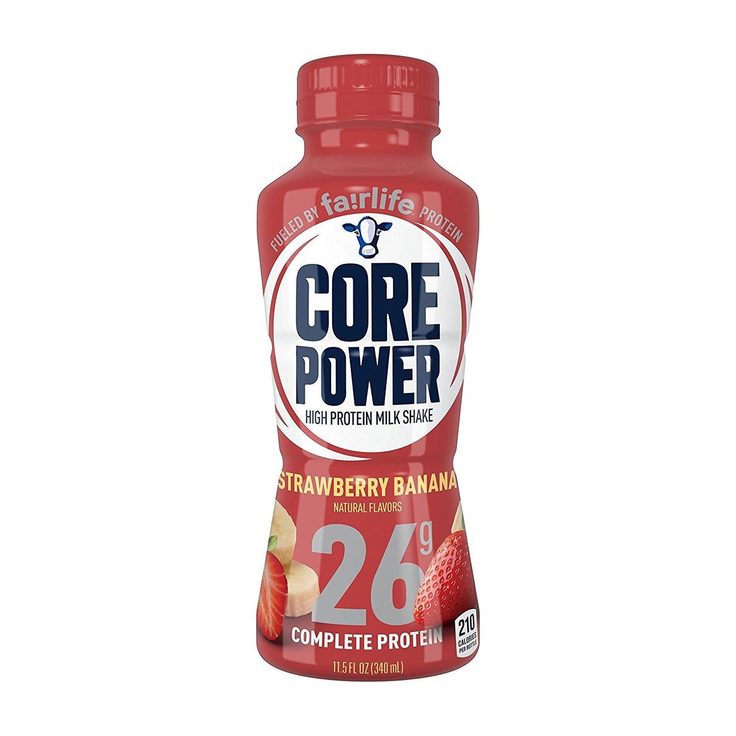 Core Power Strawberry Banana High Protein Milk Shake, 26g Protein, 11.5 Fl Oz (12-Pack)